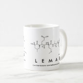 Lemarペプチド名mug コーヒーマグカップ (正面右)