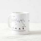 Lemarペプチド名mug コーヒーマグカップ (正面左)