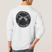 LEMCメンズサポートLS Tシャツを誓う人は少ない Tシャツ (裏面)