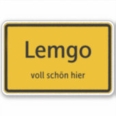Lemgo Aufkleber Sticker Autoaufkleber シール (正面)