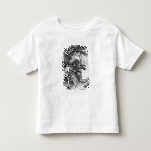 「L'Emileからのイラストレーション トドラーTシャツ (正面)