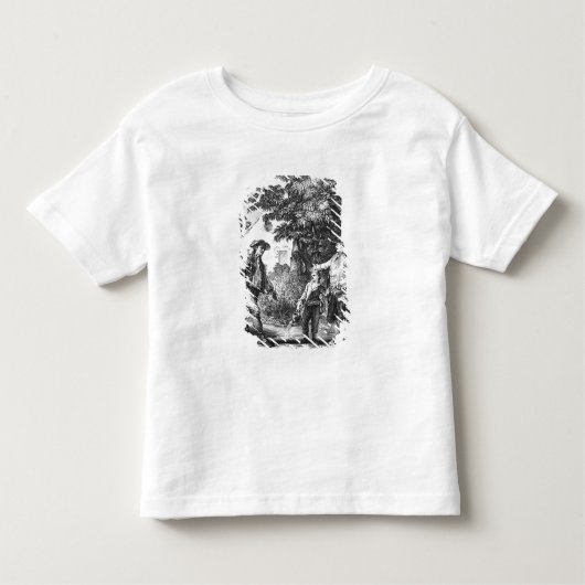 「L'Emileからのイラストレーション トドラーTシャツ (正面)
