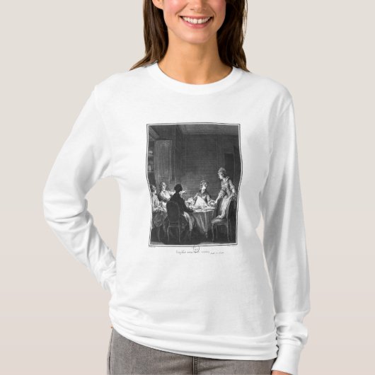 「L'Emileからのイラストレーション Tシャツ (正面)