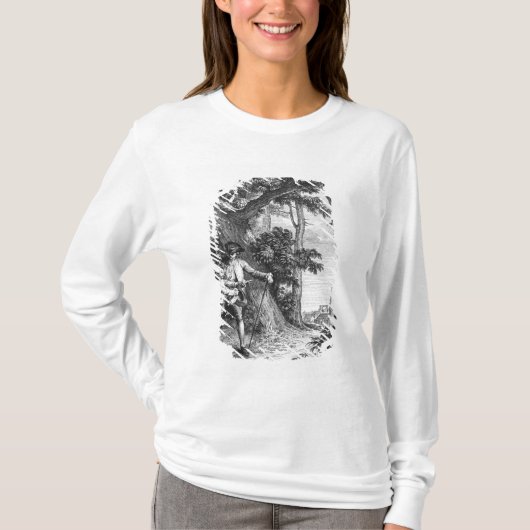 「L'Emileからのイラストレーション Tシャツ (正面)