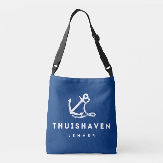 Lemmer | Niederlande - Maritimer Shopper  クロスボディバッグ (裏面)