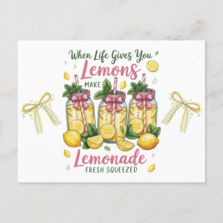 Lemmon Quotes Lemon Juice Watercolor ポストカード