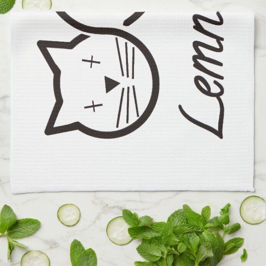 lemniscate le chat de lemni キッチンタオル (折り畳み)