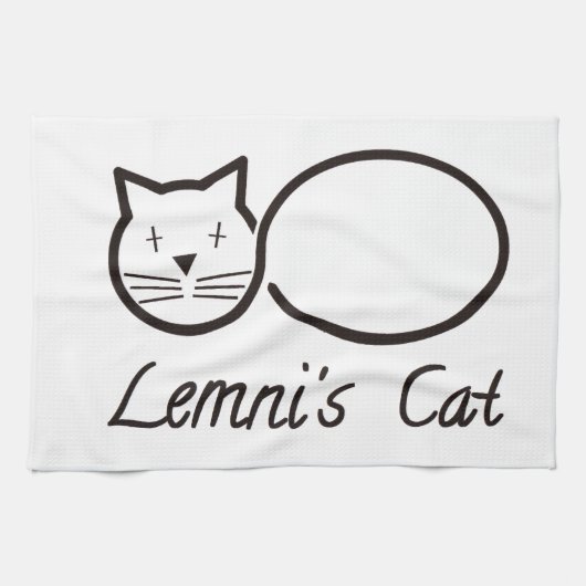 lemniscate le chat de lemni キッチンタオル (横)