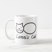 lemniscate le chat de lemni コーヒーマグカップ (左)