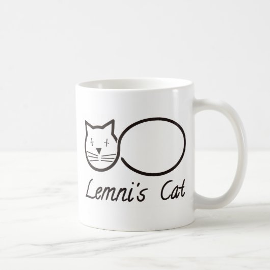 lemniscate le chat de lemni コーヒーマグカップ (右)