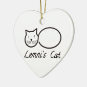 lemniscus le chat de lemni セラミックオーナメント (左)