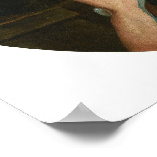 Lemoine – 少年の2羽の食べ物を与え鳥のポートレート ポスター (角)