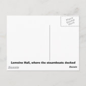 Lemoine Hall, Cottonport Museum220 Cottonport A... ポストカード (裏面)