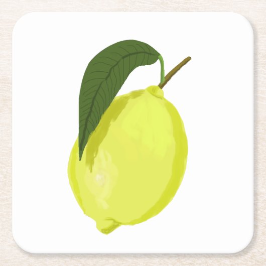 lemon スクエアペーパーコースター (正面)