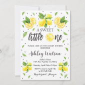 Lemon A Sweet Little One Invitation Citrus Theme  招待状 (正面)
