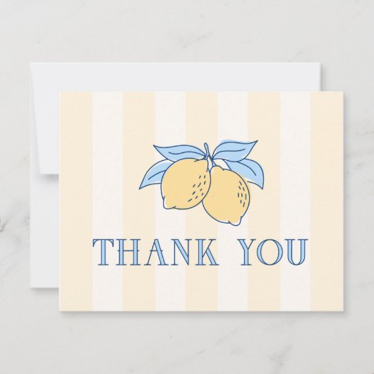 Lemon Amalfi Thank You Card サンキューカード (正面)
