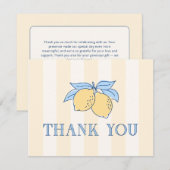 Lemon Amalfi Thank You Card サンキューカード (正面/裏面)
