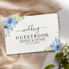Lemon and Blue Mediterranean Wedding ゲストブック