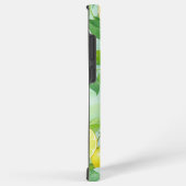 Lemon and Leaves Watercolor Phone Case Samsung Galaxyケース (右側面)