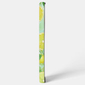 Lemon and Leaves Watercolor Phone Case Samsung Galaxyケース (左側面)