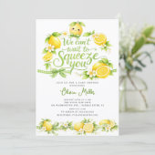 Lemon Baby Shower Invitation 招待状 (スタンド正面)