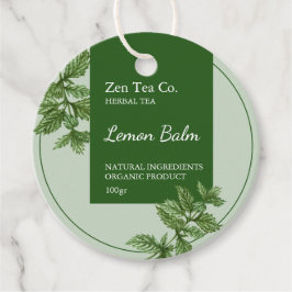 Lemon Balm Herbal Tea Business Tag フェイバータグ