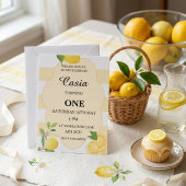 Lemon Birthday Invitation Personalized Party Card