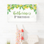 Lemon Birthday Personalized banner 横断幕 (インサイチュ)