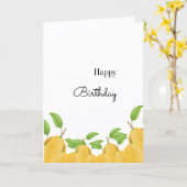 Lemon Bloom Collection Birthday カード (黄色い花)