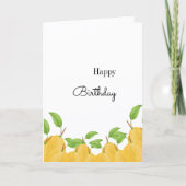 Lemon Bloom Collection Birthday カード (正面)