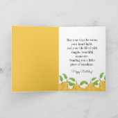 Lemon Bloom Collection Birthday カード (内部)