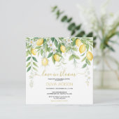 Lemon Blossom Bridal Shower Invitation  招待状 (スタンド正面)