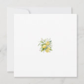 Lemon Blossom Bridal Shower Invitation  招待状 (裏面)