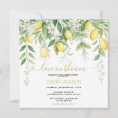 Lemon Blossom Bridal Shower Invitation  招待状 (正面)