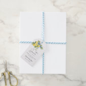 Lemon  Blue Citrus Fruit Summer Baby Shower ギフトタグ (より糸付き)