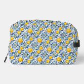 Lemon Botanical Blue and Yellow Summer Print ドップキット (裏面)