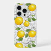 Lemon Botanical Classic Ornamental Phone Case iPhoneケース (裏面)