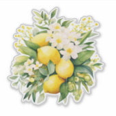 Lemon Bouquet with White Blossoms シール (正面)