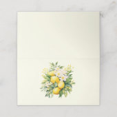 Lemon Bouquet with White Blossoms プレイスカード (外部開封)