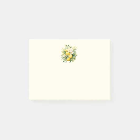Lemon Bouquet with White Blossoms ポストイット (正面)
