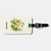 Lemon Bouquet with White Blossoms ラゲッジタグ (正面横)
