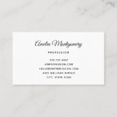 Lemon Bouquet with White Blossoms 名刺 (裏面)