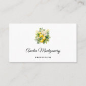 Lemon Bouquet with White Blossoms 名刺 (正面)