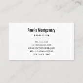 Lemon Bouquet with White Blossoms 名刺 (裏面)