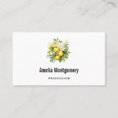 Lemon Bouquet with White Blossoms 名刺 (正面)