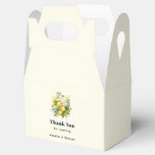 Lemon Bouquet with White Blossoms Wedding フェイバーボックス (オープン)