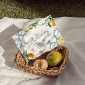 Lemon & Bows Whimsical Boys Baby Shower サンキューカード