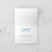 Lemon & Bows Whimsical Boys Baby Shower サンキューカード (内部)