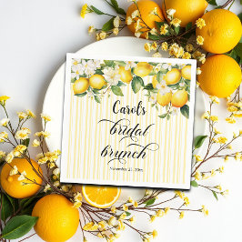 Lemon Branch Mediterranean Summer Bridal Brunch スタンダードカクテルナプキン