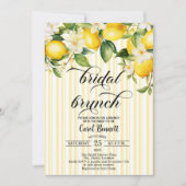 Lemon Branch Mediterranean Summer Bridal Brunch 招待状 (正面)